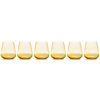 Набор стаканов для виски Opium, янтарный, 0,45 л, 6 шт, 62309