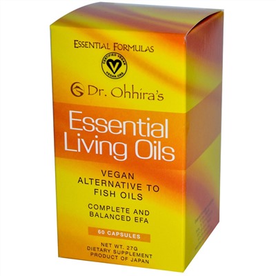Dr. Ohhira's, Незаменимые живые масла, 60 капсул