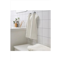IKEA 2 Adet Küçük Banyo Havlusu 30x50 Cm El Yüz 2 Li Set Beyaz Pamuk 0912151