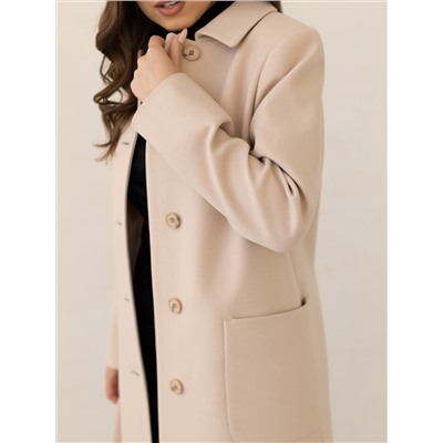 Пальто женское демисезонное 24833 (латте)