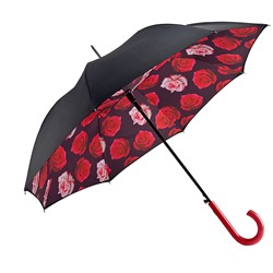 L754-4427 FloatingRoses (Красные розы) Зонт женский трость Fulton