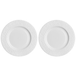 Набор тарелок для закуски 2 пр. 20,5*20,5*1,8 см "Розы"