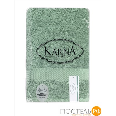 3568 Полотенца махровое "KARNA" AREL 70х140 см 1/1 Зеленый