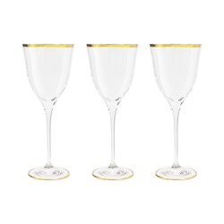 Набор бокалов для вина Сабина золото, 0,3 л, 6 шт, 61016