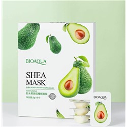 Bioaqua, Увлажняющая, отбеливающая ночная маска для лица с экстрактом авокадо, 5 гр, 1шт.