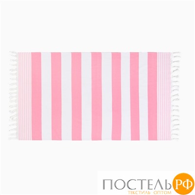 Полотенце Пештемаль LoveLife "Полоски", цв. розовый, 100х180 см, 100% хлопок, 180 г/м2 9821830