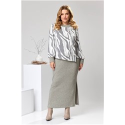 Джемпер, юбка  Romanovich Style артикул 2-2600 серый
