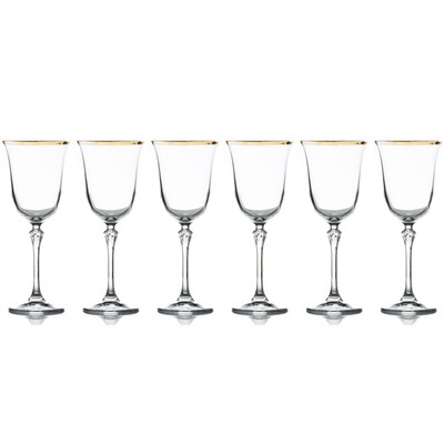 Набор бокалов для вина Gemma золото, 0,225 л, 6 шт, 62287