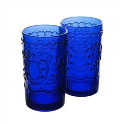 51524 GIPFEL Набор стаканов ONTARIO 2 шт, 430 мл. Материал: стекло. Цвет: синий.