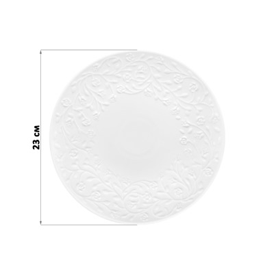 Набор тарелок для закуски 2 пр. 23*23*2,5 см "Веточки-цветочки"