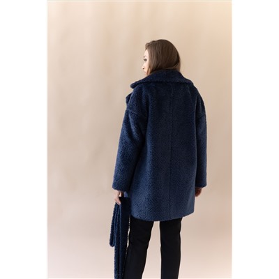 Пальто женское демисезонное 23700 (синий)