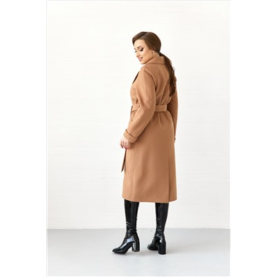 Пальто женское демисезонное 22555  (кэмел)