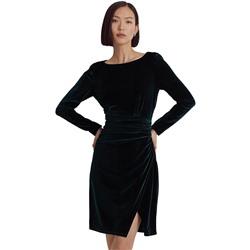 LAUREN Ralph Lauren Velvet Puff-Sleeve Cocktail Dress