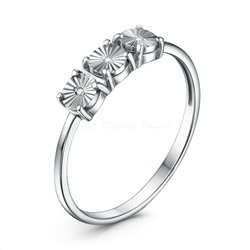 Кольцо из серебра с бриллиантами родированное 1-431р110