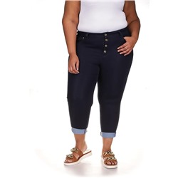 MICHAEL Michael Kors Plus Size High-Rise Crop Skinny Selma Jeans in Dark Rinse Wash