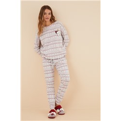 Pijama algodón cenefa Snoopy