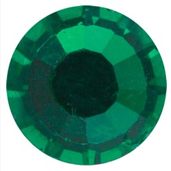 Страз клеевой "Zlatka" ZBS SS12/72 цветные 3.1 мм стекло 72 шт в пакете с еврослотом изумруд (emerald)