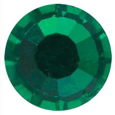 Страз клеевой "Zlatka" ZBS SS12/72 цветные 3.1 мм стекло 72 шт в пакете с еврослотом изумруд (emerald)