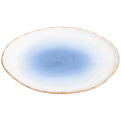 Тарелка обеденная 26,5*26,5*2,5 см "Кантри" небесно-голубая