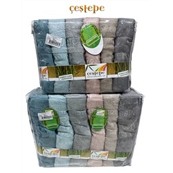 Cestepe Yaprak | Набор бамбуковых полотенец из 12 предметов