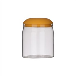 51431 WERNER Емкость для хранения продуктов ALLEGRO 400 мл с силиконовой крышкой. Материал: боросиликатное стекло, силикон. Цвет: желтый.