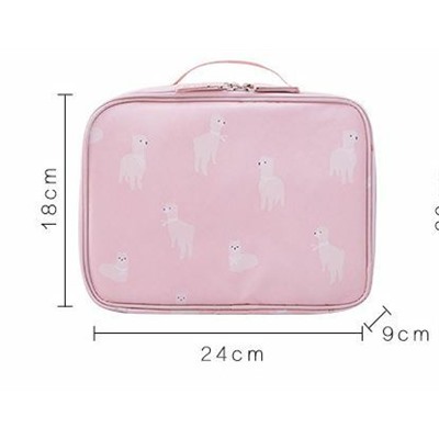 Косметичка - кейс - органайзер ,"Розовый Фламинго",1 шт. Размер 24*18*9 см.