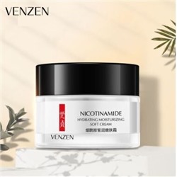 Venzen, Глубоко увлажняющий крем для лица с ниацинамидом, Nicotinamide Hydrating Moisturizing Soft Cream, 50 гр.