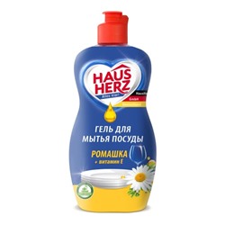 802705 Средство для мытья посуды Haus Herz ромашка+витамин Е 450 мл