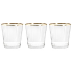 Набор стаканов для виски Gemma золото, 0,365 л, 6 шт, 62289