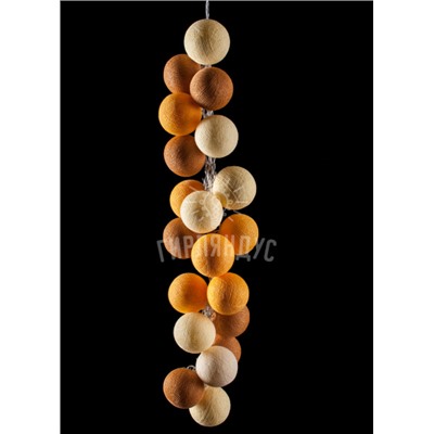 Гирлянда из 50 нитяных шариков "Калахари"