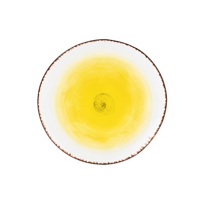 Тарелка для закуски 21*21*2 см "Кантри" желтая