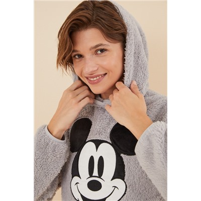 Pijama largo pelo esponjoso Mickey Mouse
