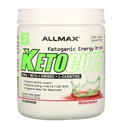 ALLMAX Nutrition, KetoCuts, кетогенный энергетический напиток, арбуз, 8,47 унции (240 г)
