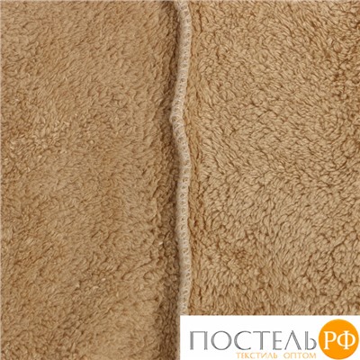 Полотенце-чалма для сушки волос Этель "Милашка", цвет коричневый, 65х25 см, 100% п/э