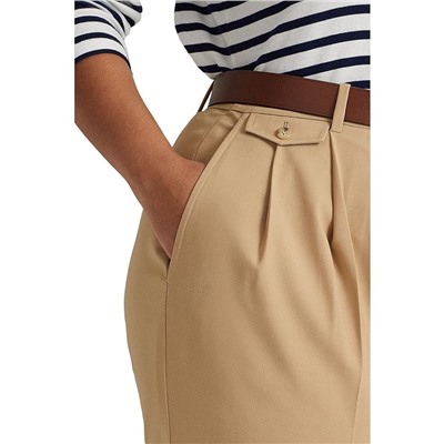 LAUREN Ralph Lauren Plus Size Pleated Wool-Blend Twill Pants