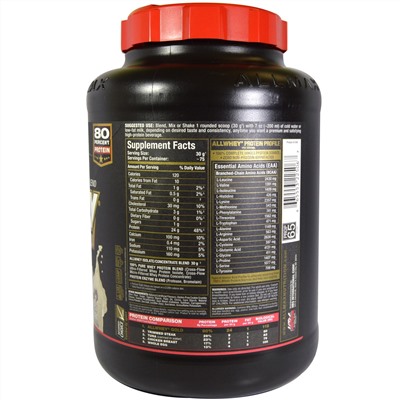 ALLMAX Nutrition, AllWhey Gold, 100% сывороточный протеин + Изолят сывороточного протеина превосходного качества, печенье и сливки, 5 ф. (2,27 кг)