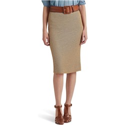 LAUREN Ralph Lauren Metallic Cotton-Blend Knit Pencil Skirt