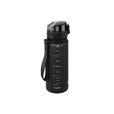 Бутылка для воды 500 мл 6,5*6,5*23 см "Style Matte" черная