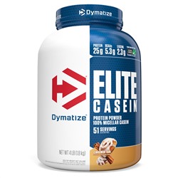 Dymatize Nutrition, Elite Casein, со вкусом булочки с корицей, 1,8 кг (4 фунта)