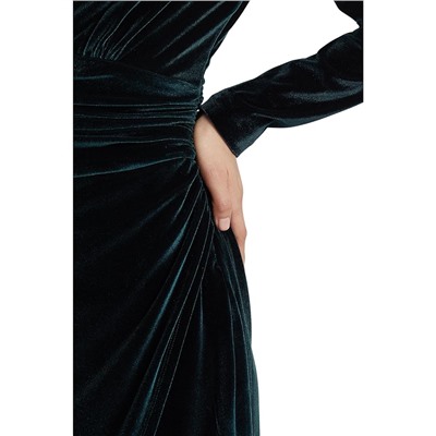 LAUREN Ralph Lauren Velvet Puff-Sleeve Cocktail Dress