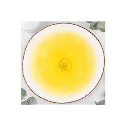 Тарелка обеденная 26,5*26,5*2,5 см "Кантри" желтая