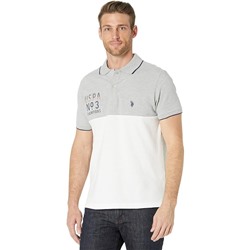 U.S. POLO ASSN. Short Sleeve Embossed Color Block Slim Fit Shirt