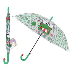 Зонт детский "Лягушонок", полуавтоматический, диаметр 80 см