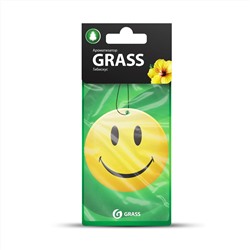 ST-0401 Ароматизатор картонный Smile гибискус (AC-0145 )  ( GRASS)