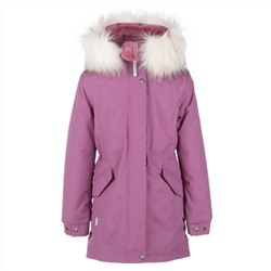 Girls’ winter parka with fur lining