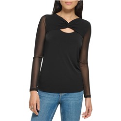 Calvin Klein Long Sleeve with Mesh Knot Detail