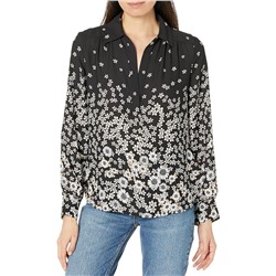 Tommy Hilfiger Long Sleeve Collar Floral Top
