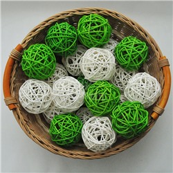 Гирлянды из 36 ротанговых шариков  "Тархун"