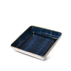 3970 FISSMAN Тарелка квадратная ATLANTIS 19 см, цвет синий (фарфор)