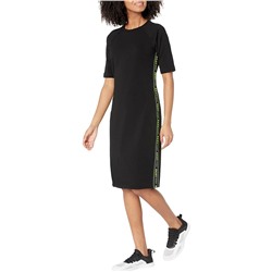DKNY Short Sleeve Bodycon Dress w/ Logo Taping